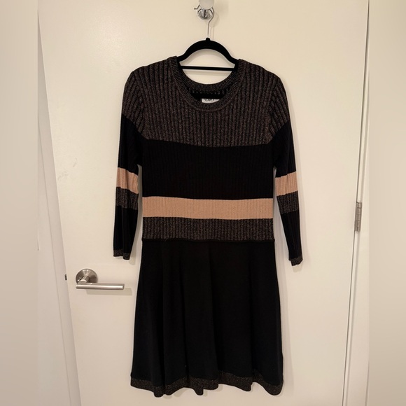 Eliza J Ribbed Fit & Flare Sweater Dress - Picture 3 of 5